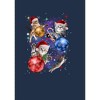 Men's Lost Gods Xmas Cats in Space Long Sleeve Shirt - 2 of 4