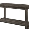 60" Martha Li Dining Table Weathered Gray - Acme Furniture: Sturdy Wood, Storage Shelf, Seats 6 - 4 of 4