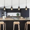 Vynxaria Industrial Black Pendant Light Metal Cage Pendant Lights Dining Room Hanging Lighting - 2 of 4