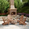 WestinTrends Malibu 5-Piece HDPE Folding Adirondack Chair Outdoor Patio Conversation Set - 2 of 4