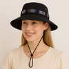 Anna-Kaci Wide Brim Bucket Hat with Colorful Ribbon Trim Breathable Mesh Lining and Adjustable Chin Strap for Outdoor Use - 2 of 4