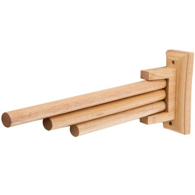 ALFI AB5506 16Inch Triple Rack Wooden Towel Bar Bathroom Accessory