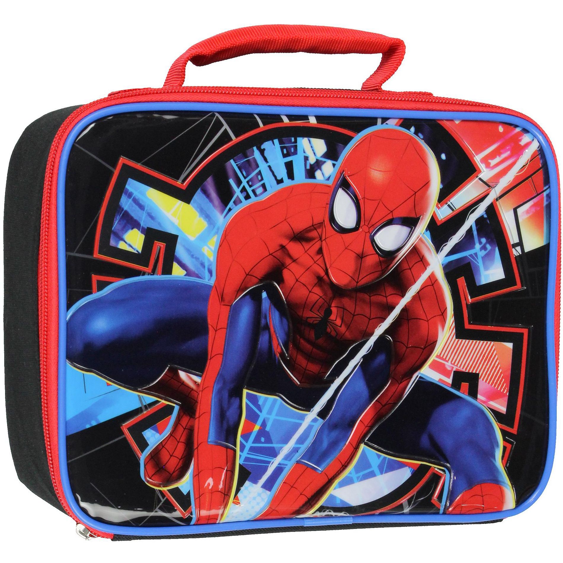 Marvel Spider-Man Lunch Box Spiderman Superhero Insulated Kids Lunch Bag Tote