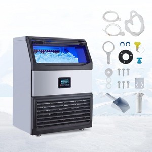 Acekool Commercial Ice Maker Machine, 200Lbs/24H with 65Lbs Storage, Stainless Steel,Auto Clean, 90 Cubes in 11-18 Mins with Water Filter - 1 of 4