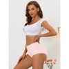 Allegra K Women's Elastic High-Waisted Unlined Breathable No-Show Hipster Underwear - 4 of 4