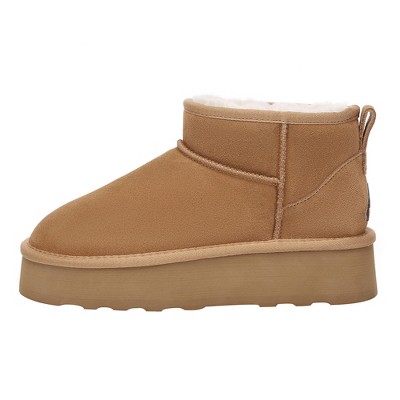 Women Ultra Mini Platform Boots - Heron