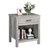 Modern Versatile Nightstand Beside End Table for Bedroom Nursery Living Room, End Table with Storage Drawer, Easy Assembly - 2 of 4