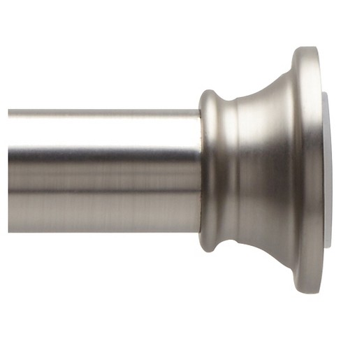 umbra curtain rod brushed nickel