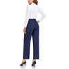 Women's Wide Leg Suit Pants Loose Fit High Elastic Waisted Business Casual Long Trousers Pant - 2 of 4