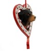 Kurt S. Adler 4.5 Inch Dog In Heart W/ Bone Canine Best Friend Tree Ornaments - 2 of 2