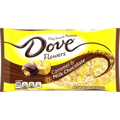 Dove Easter Caramel & Milk Chocolate Flowers - 7.94oz