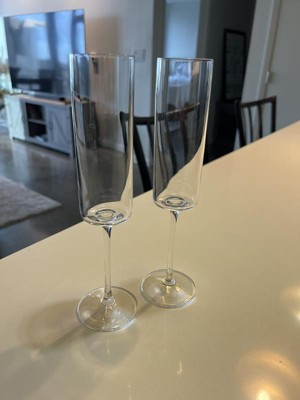 JoyJolt® Cosmos Crystal Champagne Glasses, 4ct.