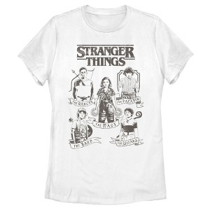 Women's Stranger Things Group Shot Classes T-Shirt - 1 of 4