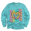 Simply Sage Market Teacher Pencil Heart Garment Dyed Long Sleeve - 2 of 4