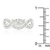 Slickblue Women’s Rhodium Plated Infinity Band, .25 Ct Round Cut Clear Cubic Zirconia, Sizes 5-10 - 4 of 4