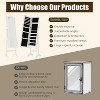 ELJGET 47.3" Freestanding Jewelry Armoire with Full-Length Mirror, Lockable Jewelry Organizer Cabinet, Large Storage - 3 of 4