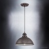 Urban Ambiance Luxury Hammered Outdoor Pendant Light,  8" x 12",  Aged Pewter Finish, UHP1172 - 4 of 4