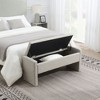 NicBex Linen Fabric Pull-Open Top Ottoman Bench with Storage,Upholstered Storage Ottoman for Bedroom,Entrance - 2 of 4