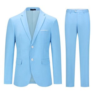 Cloudstyle Men's 2-Piece Suits Slim Fit 2 Button Dress Suit Jacket Blazer & Pants Set - 1 of 4