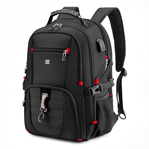 SUGIFT 50L Travel Laptop Backpack for Women with USB Port, Waterproof Carry On Backpack