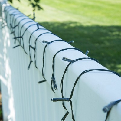 Solar Powered 39FT White LED Outdoor String Lights 2-Pack