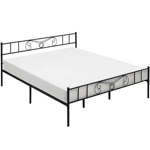 Metal Platform Bed Frame with Headboard and Footboard, No Box Spring Needed, Under Bed Storage Space - 1 of 4