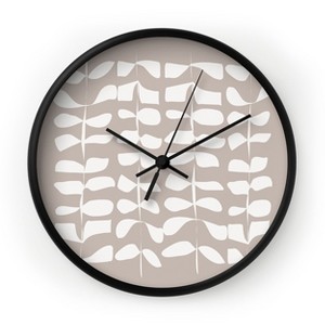 Mirimo Kala Beige Round Black Wall Clock - Society6 - 1 of 4