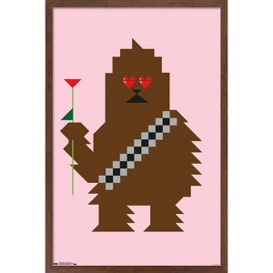 Trends International Star Wars: Saga - Chewbacca Hearts Framed Wall Poster Prints - 1 of 4