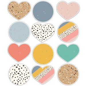 Carson Dellosa Education Jumbo Hearts & Dots Cutouts (12 cut -outs) - 1 of 4