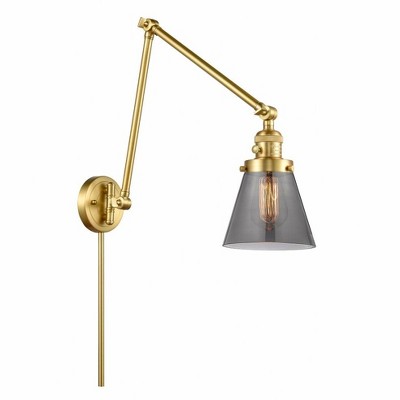 Cone - 1 Light Swing Arm Wall Sconce In Industrial Style-30 Inches Tall and 8 Inches Wide
