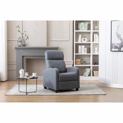 Electric Recliner for the Elderly with Massage Therapy and Heat, Simple Pushback, Power Chair& Small Sofa Suitable for Living Room & Bed Room Grey