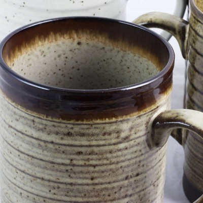 Terra Bella Ceramic Assorted Color 18.5 oz Mug Set