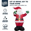 Joyfy 6 FT Christmas Inflatable Outdoor Decoration, Santa with Gift Bag Inflatable with Built-in LEDs for Christmas Party Indoor Outdoor Decorations - 3 of 4