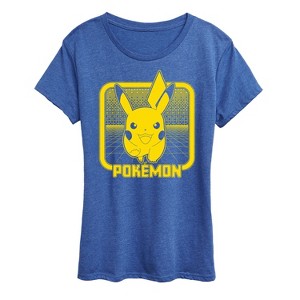 Women's - Pokémon - Retro Synthwave Pikachu Short Sleeve Graphic T-Shirt - 1 of 4