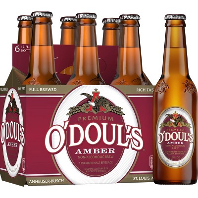 O'Doul's Amber Non-Alcohol Brew Malt Beverage - 6pk/12 fl oz Bottles