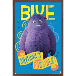 Trends International IF (Imaginary Friends) - Blue Anything's Possible Framed Wall Poster Prints - 1 of 4