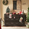 AMERLIFE Drawer Dresser, Farmhouse Chest of Drawers with Vintage Metal Handle - 4 of 4