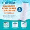Hurricane 16 Pack HF7483-04 Advanced Pool Filter Cartridge for PA81-4-M, Unicel C-7483, Filbur FC-1225, SwimClear, Super-Star-Clear - 2 of 4