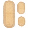 Double Ruffle Collection Cotton Ruffle Pattern Tufted Set of 3 Bath Rug Set - Home Weavers - 2 of 4