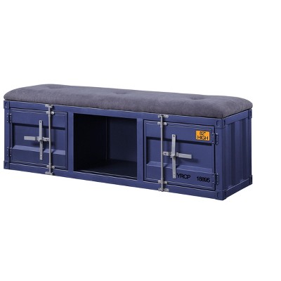 CAVINAS Storage Bench Modern Rectangle Stools with Metal Frame for Bedroom and Entryway