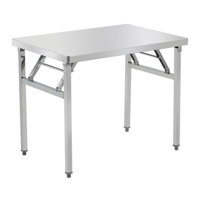 Commercial-Worktable Folding Workstation Stainless-Steel Heavy-Duty