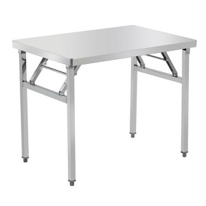 Commercial-Worktable Folding Workstation Stainless-Steel Heavy-Duty - 1 of 4