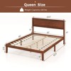 Infans Queen Bed Frame w/ Rustic Headboard Under-bed Storage Space No Box Spring Needed - 2 of 4
