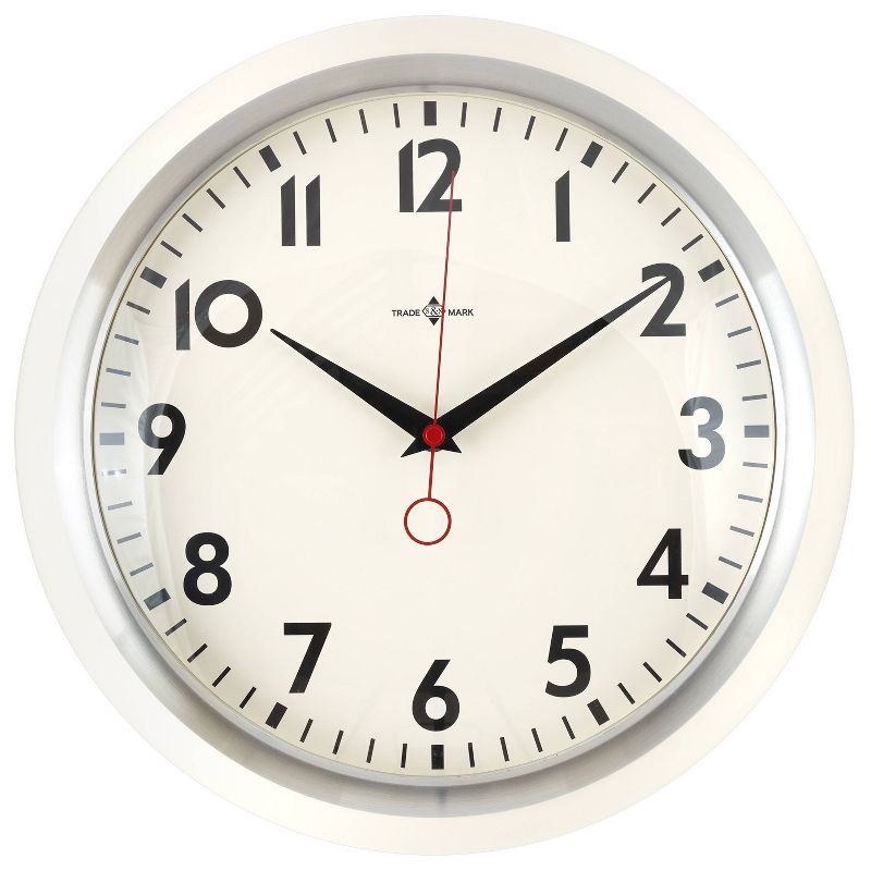 14&#34; Schoolhouse Clock Cream - Threshold&#8482;, 1 of 3