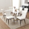 Bekrvio High-Back Faux Leather Dining Chairs Set of 4/6 - Modern Sturdy, Upholstered with Deep Sponge Seat, Metal Legs for Kitchen/Dining/Living Room - 2 of 4