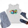 Leo the Truck Leo and Lifty Green - Kids Youth Tank Top - 2 of 3