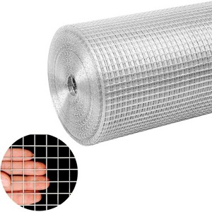 Zevemomo 60'' x 100' 1/2inch Hardware Cloth 23Gauge Chicken Wire Fencing for Garden Pet Cage Rabbit Net, Silver Mesh Roll Galvanized After Welding - 1 of 4