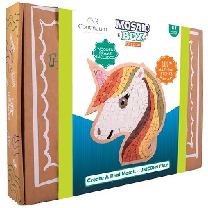 Continuum Games: Mosaic Box Unicorn Face DIY Stone Craft Kit : Target