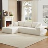 Modular Sectional Sofa Set, Modern Minimalist Style L-Shape Fabric Couch, Free Combination Upholstered Sleeper Sofa For Living Room, Bedroom, Salon - 4 of 4