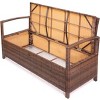 Barton Deck Box w/Seat Cushion Outdoor Patio Storage Bench Shed Cabinet - 3 of 4
